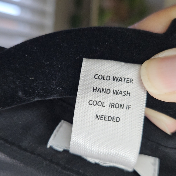 Cache Vintage Black Sheer Blouse with Pink Floral Design - Picture 5 of 5